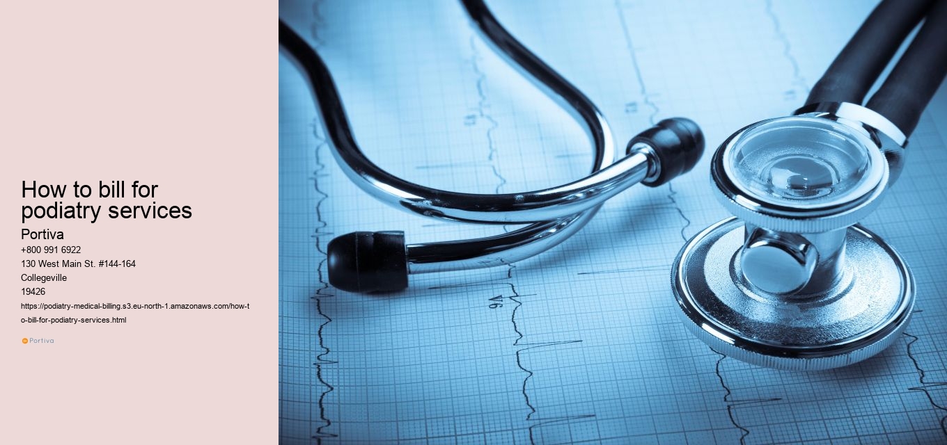 how to bill for podiatry services